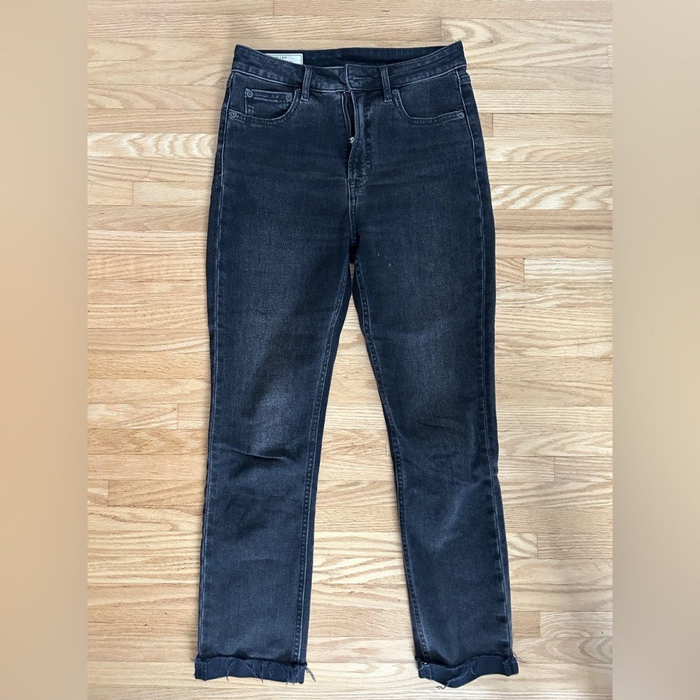 GAP Women’s Sky High Vintage Slim Black Jeans Size 26
